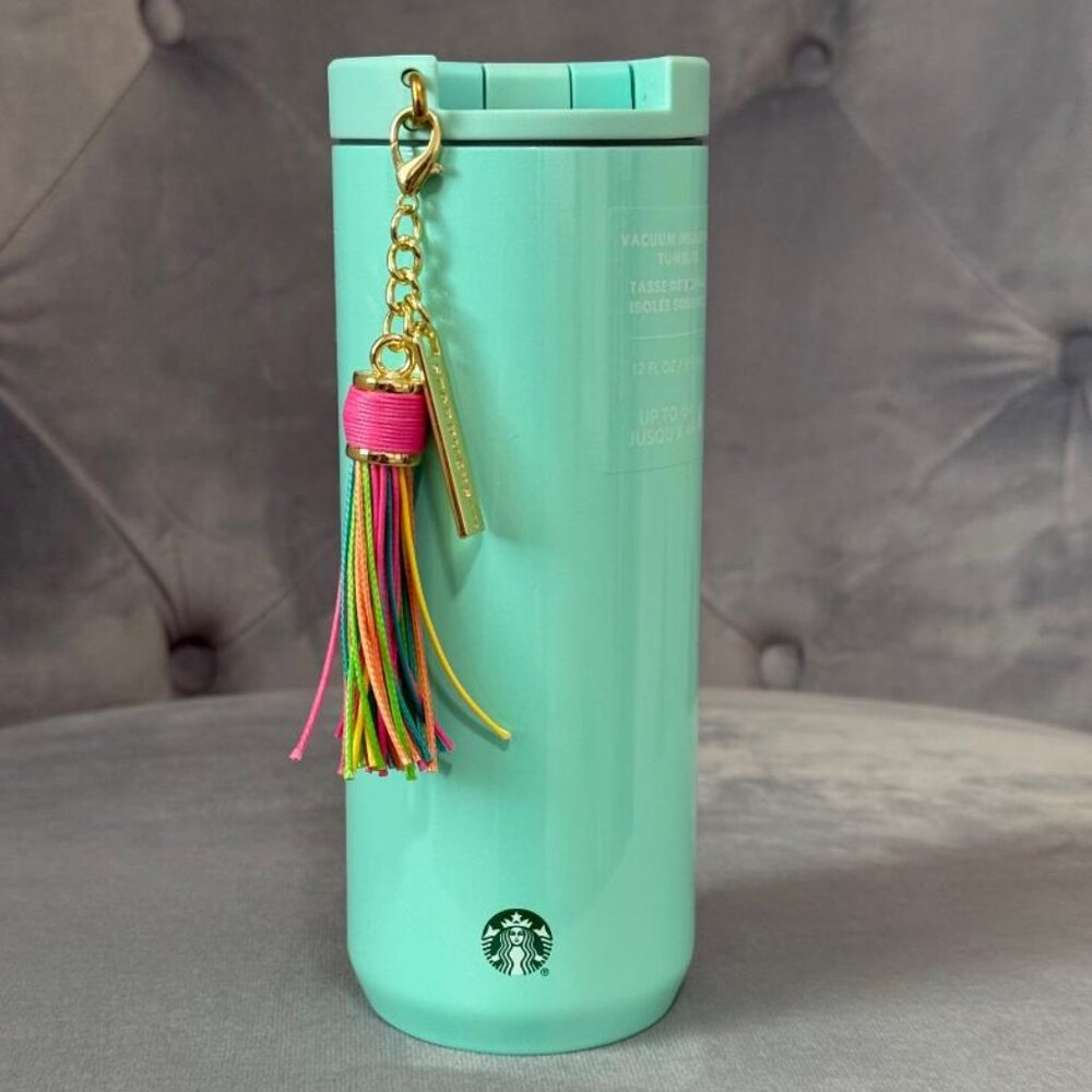 Starbucks Stainless Steel Green Tumbler, 12 Oz